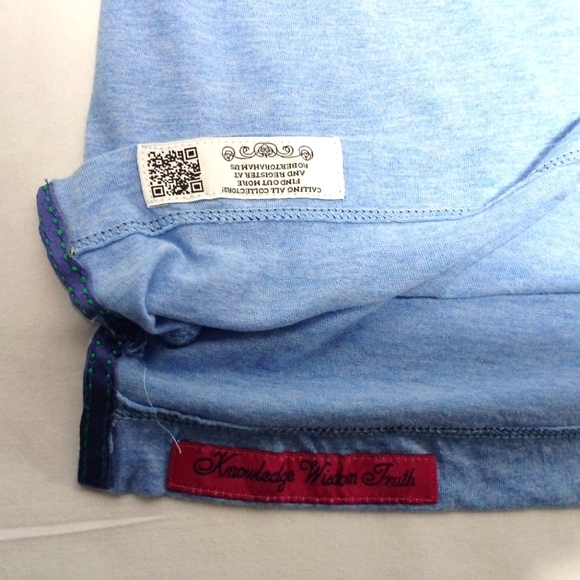 Robert Graham Classic Fit Eastwood V Neck Cotton/ Modal T Shirt. Mens XL - Picture 5 of 8